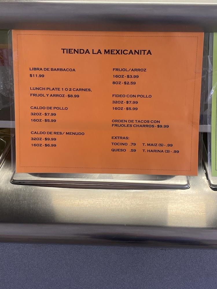 Tienda La Mexicanita Menu image 4